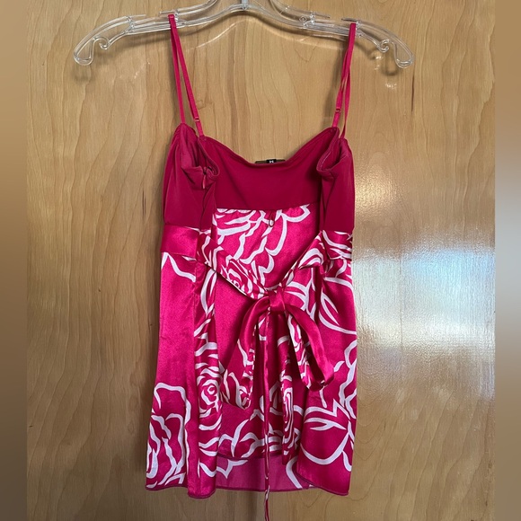 Pink polyester tank top - Picture 2 of 3